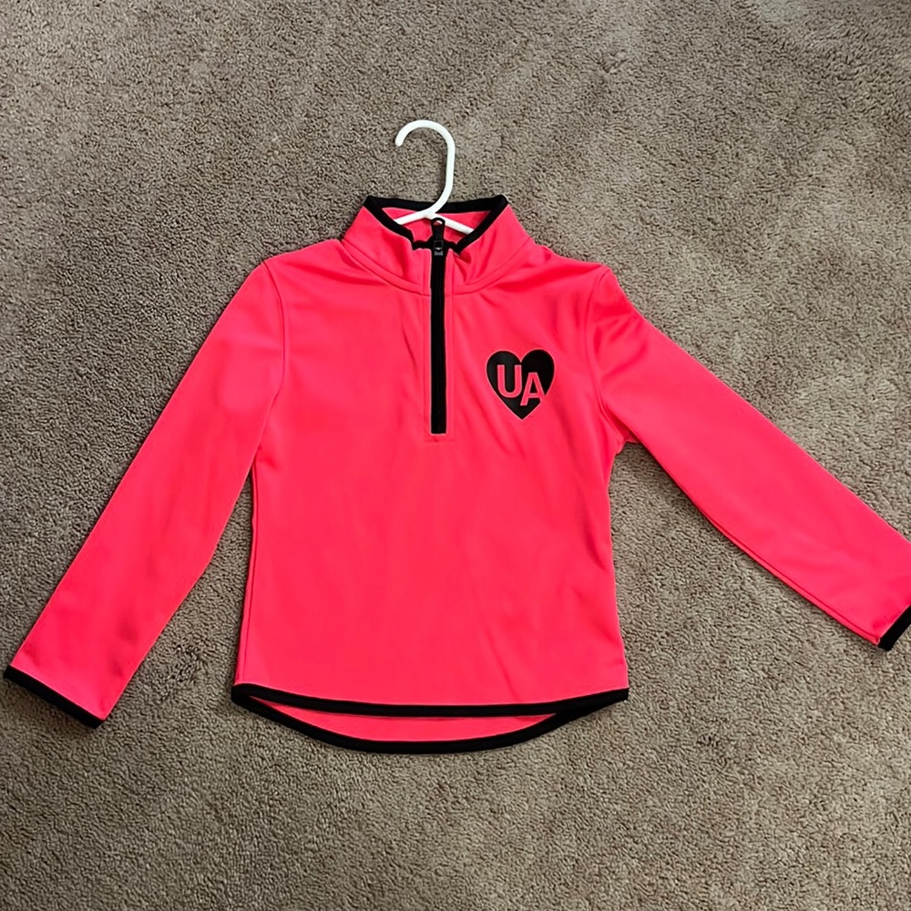 Little girls UA half zip up shirt